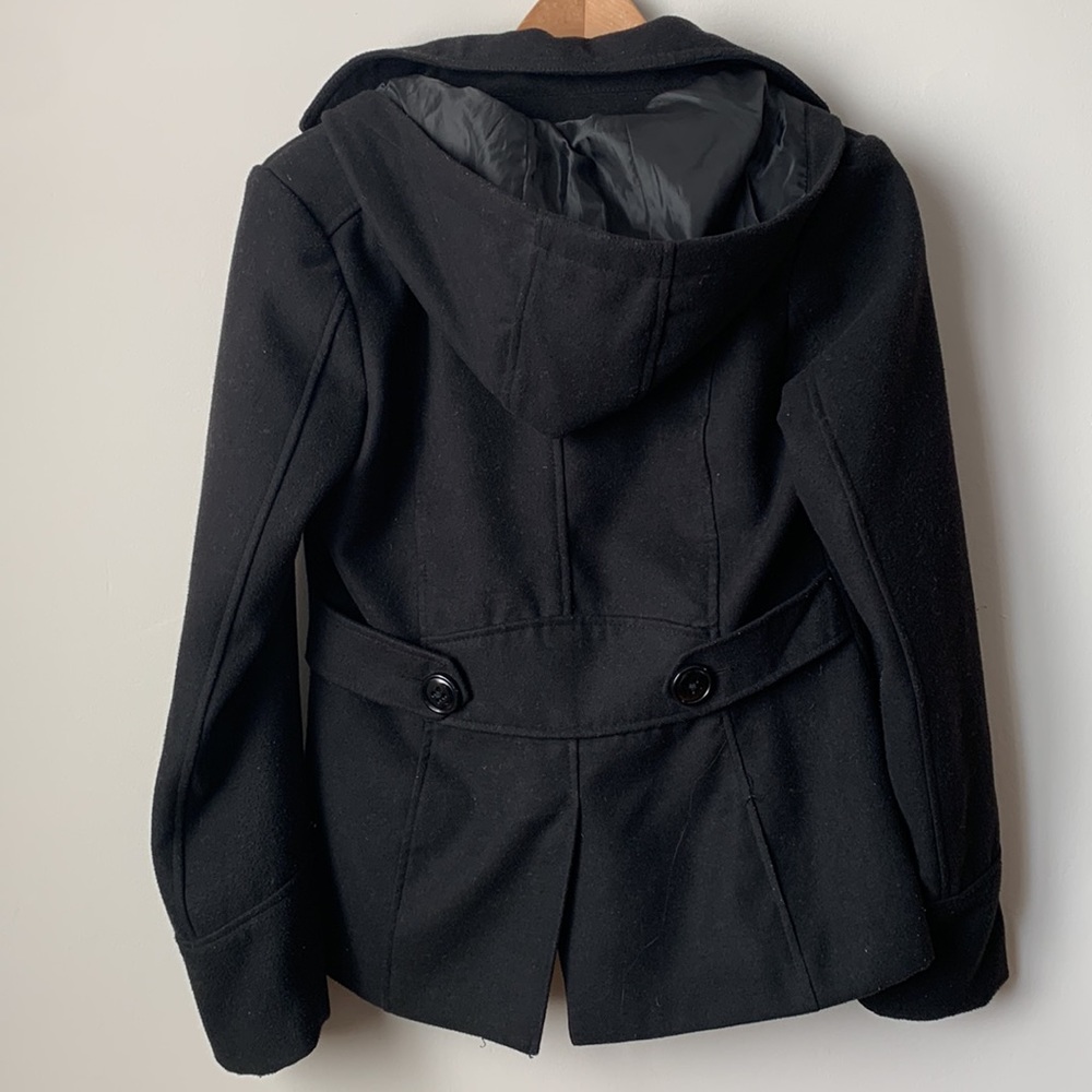 AMERICAN RAG | black hooded petty coat - Picture 3 of 8